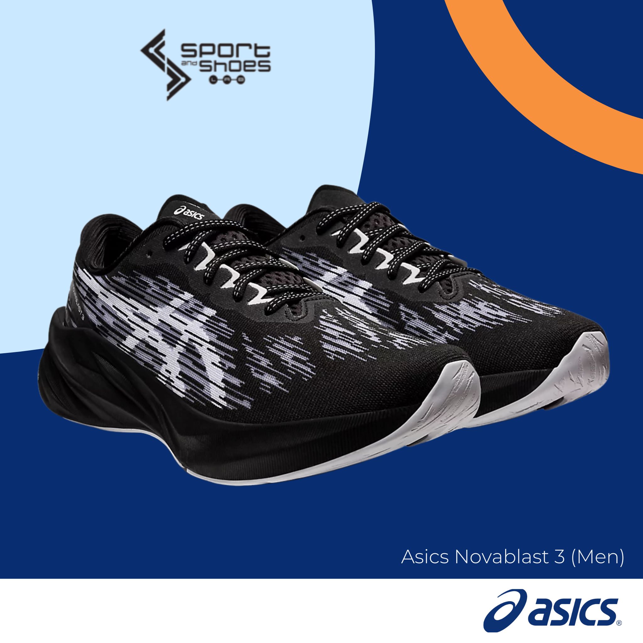 Asics Novablast 3 (M) Black/White